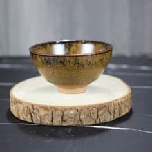 【送禮好物】落葉 天目釉茶杯 茶碗 鶯歌陶藝名家葉敏祥作品