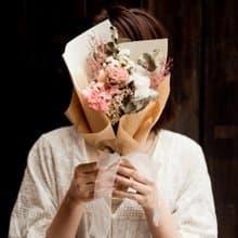 朵朵時光莫蘭迪色粉色.情人節畢業花束  開幕花禮 不凋花乾燥花