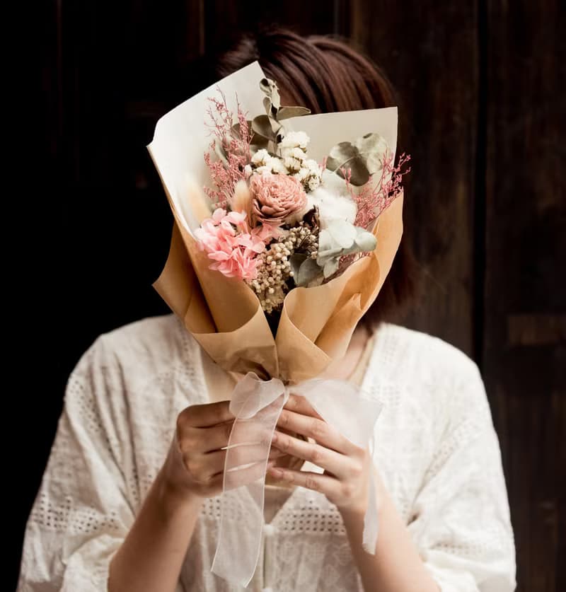 朵朵時光莫蘭迪色粉色.情人節畢業花束  開幕花禮 不凋花乾燥花