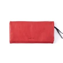 德國harolds植鞣皮革長夾 /紅色/真皮/皮夾/錢包/手工製作