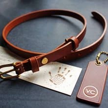 【VULCAN Belt 15 / 20 mm 優雅窄版皮帶】義大利Walpier植鞣牛皮