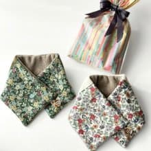 ロマンティックフラワー　クラシカル　ネックウォーマー　メルトンフリース　花柄　クリスマス　冬　防寒