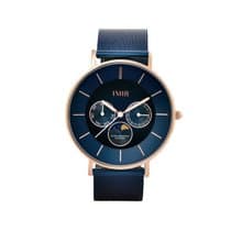 IMIR 摩登 | 尊雅藍 玫瑰金殼 藍錶帶