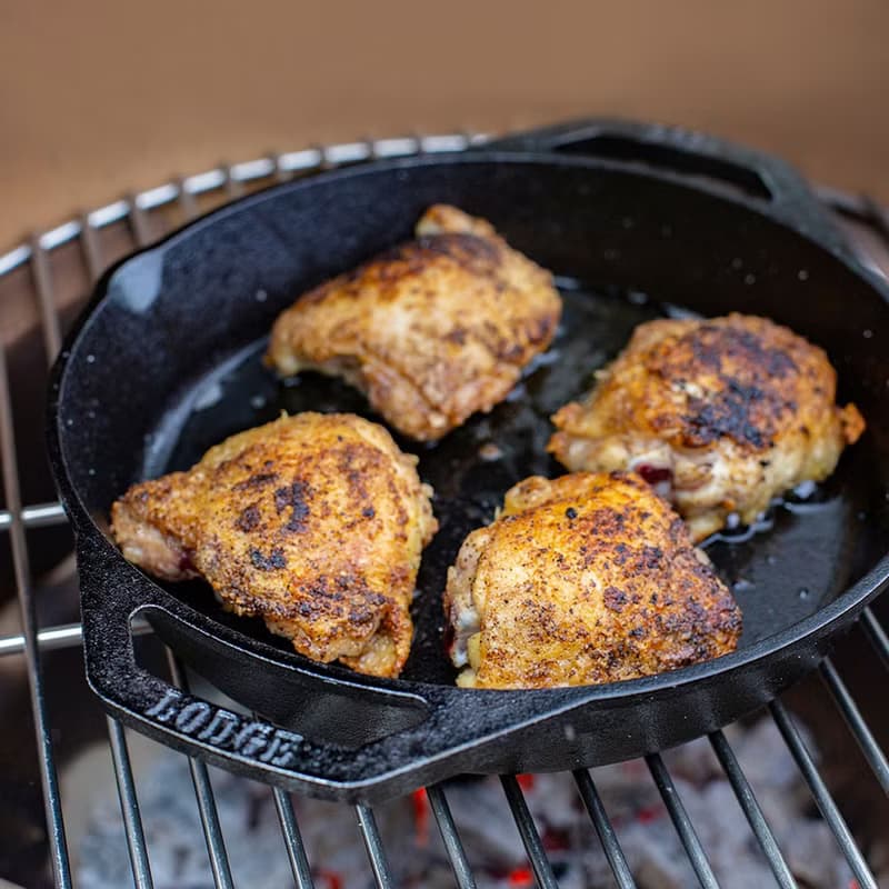 美國LODGE 美國製雙耳圓形鑄鐵平底煎烤鍋-27cm