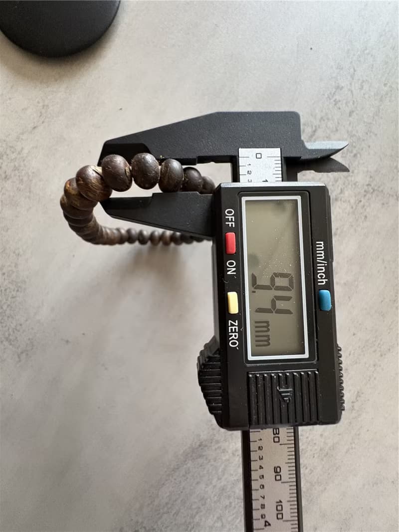 【蟲漏重油款】天然大王棋楠沉香單圈手串7-9mm