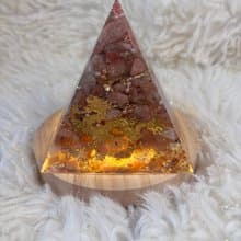 (桌邊守護款) 限量太陽金龍-金太陽石奧剛能量金字塔