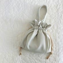 クレープアムンゼン タック巾着ミニバッグ ミントグリーン