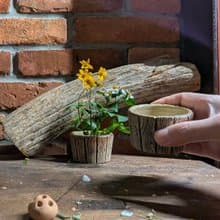 不完美的侘寂美學 茶杯 鶯歌 手作 文創 木紋 小陶杯