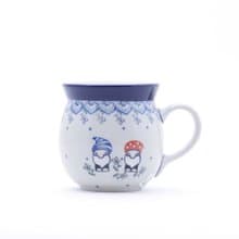 波蘭陶 禮盒包裝 胖胖杯 馬克杯-250ml-高6.5-森林中的小矮人