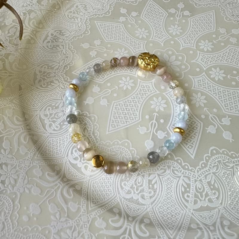 雙魚黃金彈性手鍊