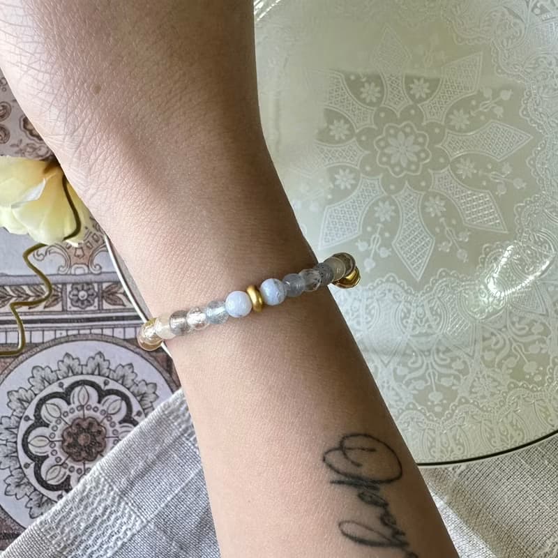 雙魚黃金彈性手鍊