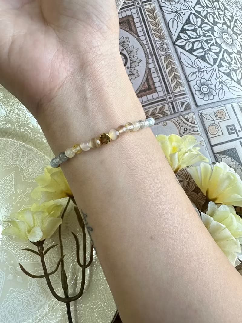 雙魚黃金彈性手鍊