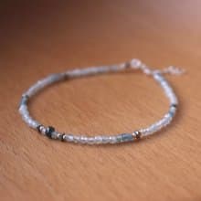 手鍊 藍寶石 海藍寶 天然石 - 放鬆 -