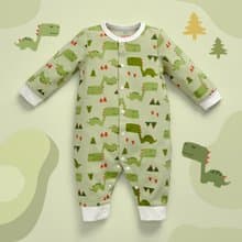 OMYMONSTER -牛油果方包恐龍長袖連身衣