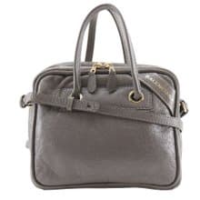 【日本直送】バレンシアガ BALENCIAGA ブランケット スクエアS ハンドバッグ 2WAYショルダー 466541 レザー グレー レディース【中古】