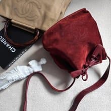 中古包 Chanel 香奈兒 大標誌 小蝴蝶水桶包