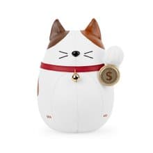 【書擋】招財貓 Lucky Cat Fu (富貓) 皮革擺飾 | 開運 開業