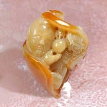 黃翡翡翠巧雕望子成龍 | 天然緬甸玉A貨翡翠 | 送禮