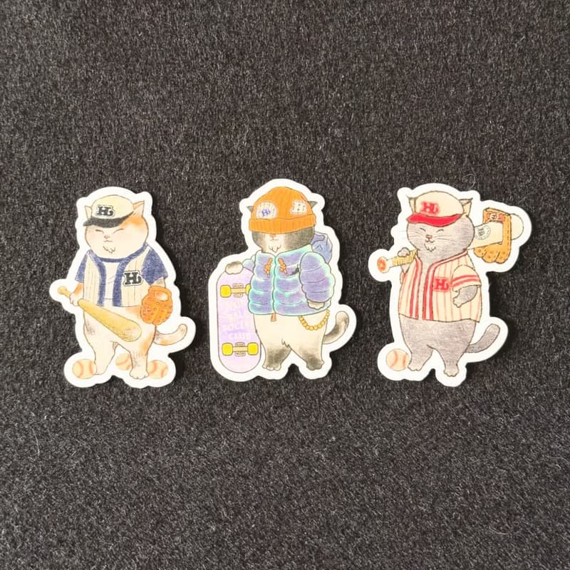 Sport Club Stickers Set — Hairball Social Club Collections