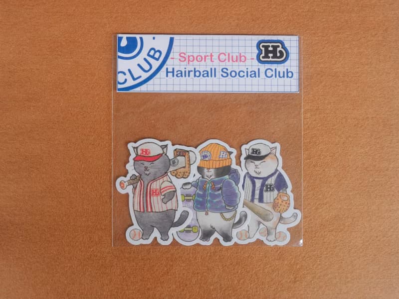 Sport Club Stickers Set — Hairball Social Club Collections