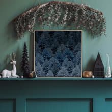雲杉林I - 冬天杉林自然掛畫/北歐森林居家裝飾畫/攝影擺設/送禮