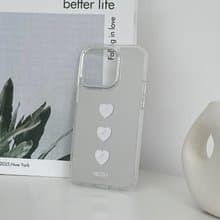 幻彩愛心加厚防摔金屬按鈕鏡面手機保護殼