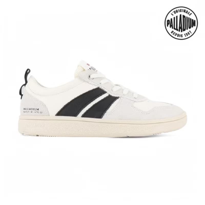 PALLADIUM PALLACUP FLAME LTH 復古休閒鞋 白/黑 74485