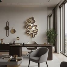 Coral Bloom Wall Light – Ocean-Inspired Metallic LED Art