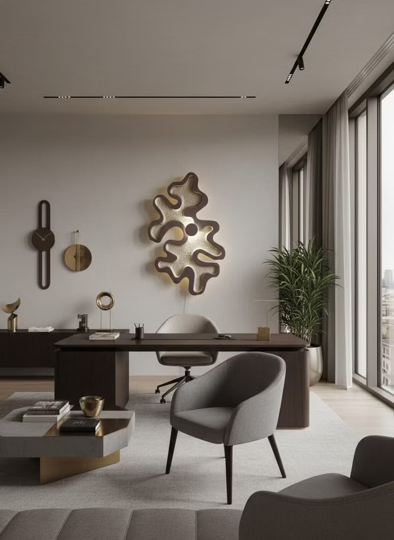 Coral Bloom Wall Light – Ocean-Inspired Metallic LED Art