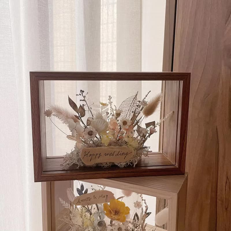 【相框花藝】永生花相框 紀念禮物 生日禮物 乾燥花 情人節花禮