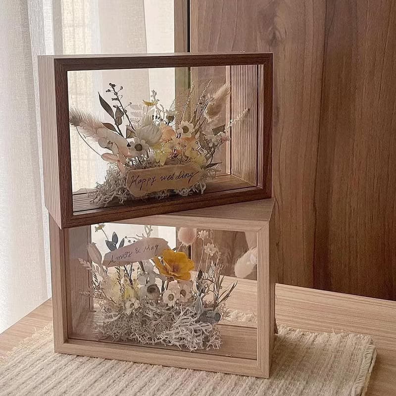 【相框花藝】永生花相框 紀念禮物 生日禮物 乾燥花 情人節花禮