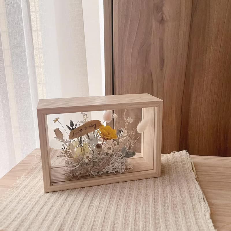 【相框花藝】永生花相框 紀念禮物 生日禮物 乾燥花 情人節花禮