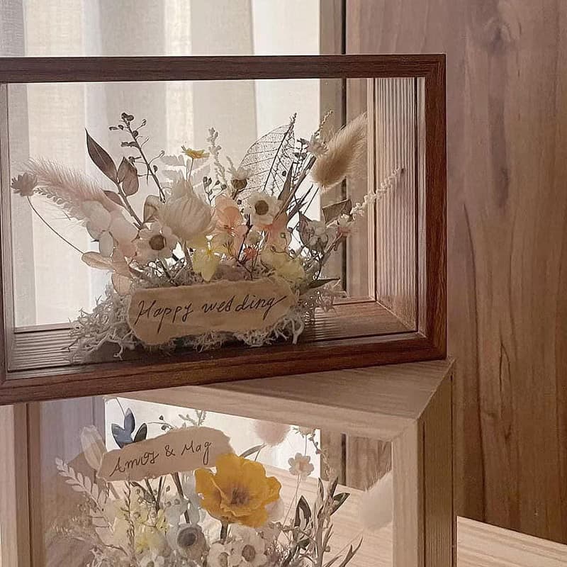 【相框花藝】永生花相框 紀念禮物 生日禮物 乾燥花 情人節花禮