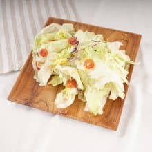 天然柚木方型托盤/餐盤XL號-條紋款│29CM不上漆原木製 露營野餐