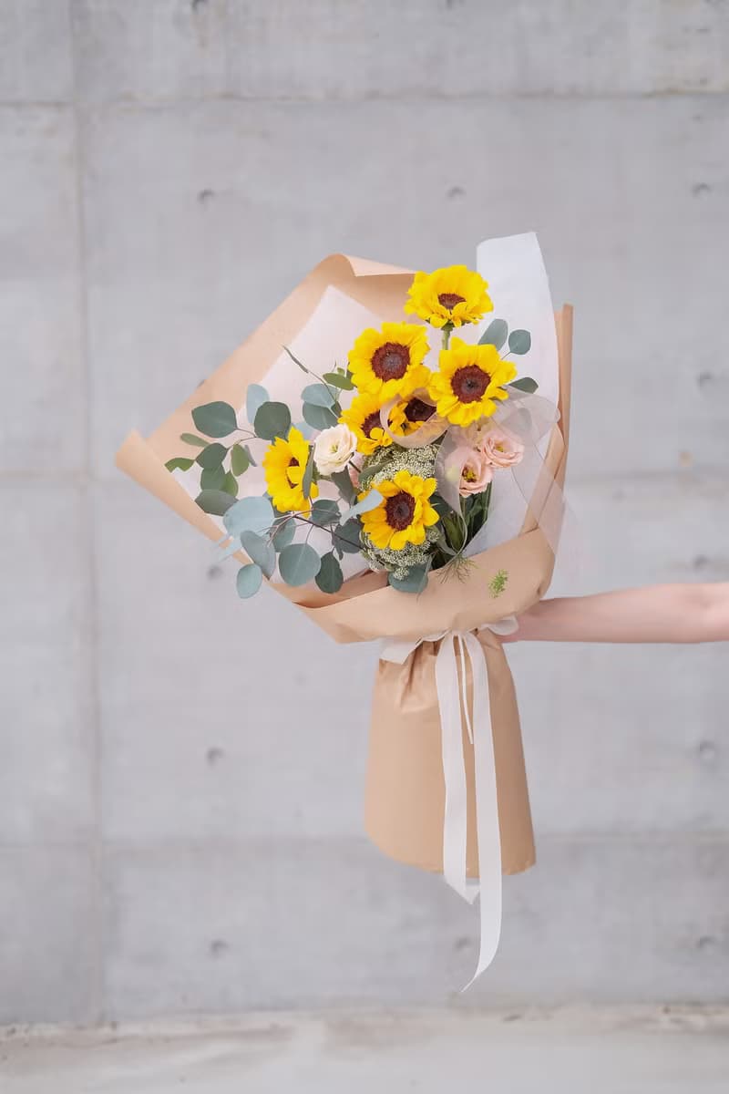2024畢業 向日葵花束 韓式花束  生日花束 女友禮物