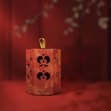 【小茶栽堂-烏龍茶】六角宮燈禮盒|罐裝(7包入)| 友善環境