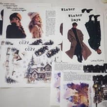 Memories of the Midwinter - Boy Girl stickers 4MIX White PET (philip's store)