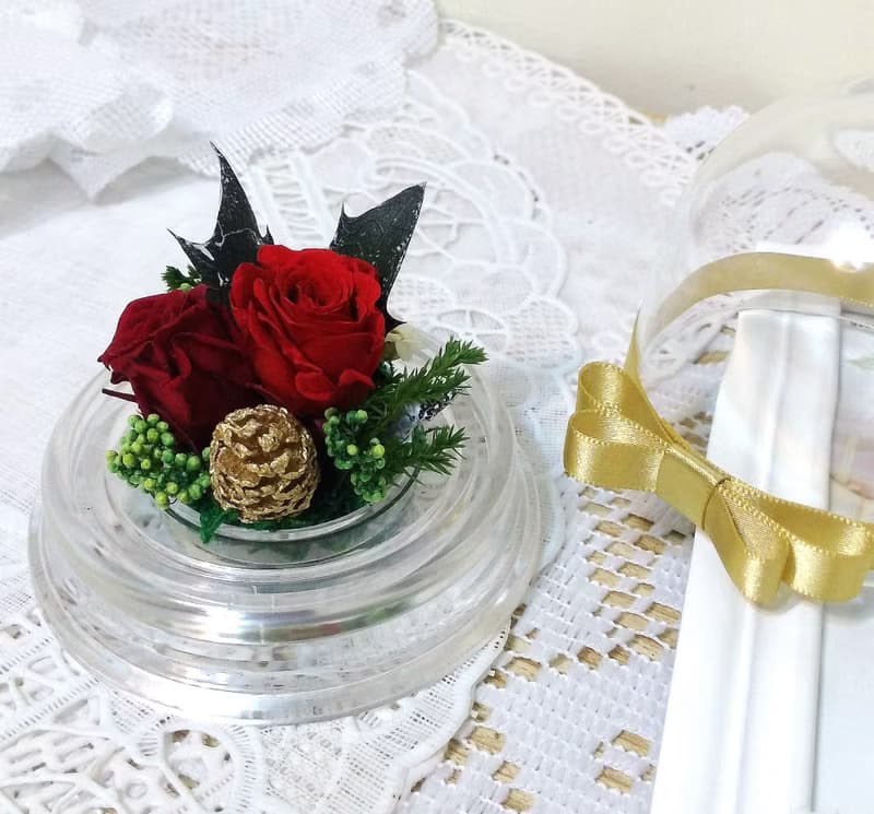  l 聖誕快樂迷你蛋型花禮 l *聖誕節*耶誕節*Merry Christmas*裝飾*不凋花.恆星花.永生花*交換禮物*