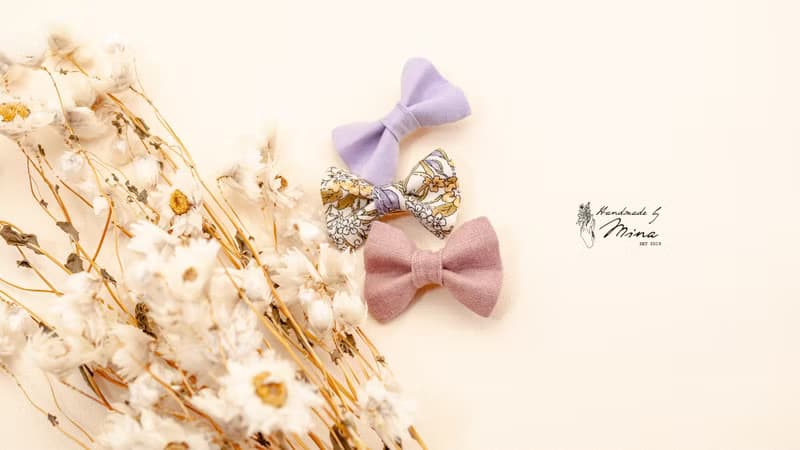 Handmade by Mina【LIBERTY系列】藤蔓紫彌月七件套組 贈緞帶禮盒