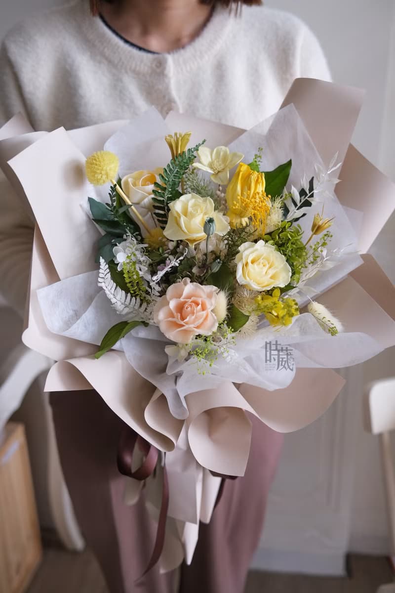 夏日 不凋花花束 永生花束