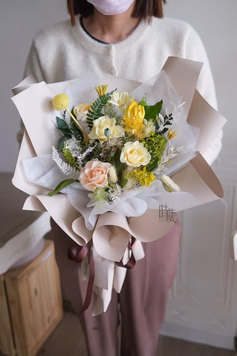 夏日 不凋花花束 永生花束