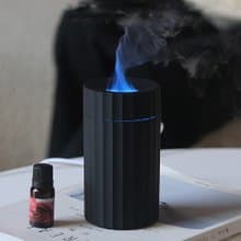 【PINFIS】七彩火焰燈精油香氛機 (贈天然精油2瓶 尤加利+薄荷)