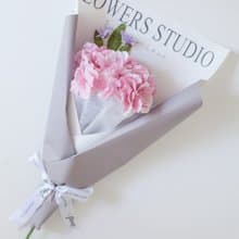 Paper Single PINK HYDRANGEA  mini Bouquet | Aroma Handmade Gift
