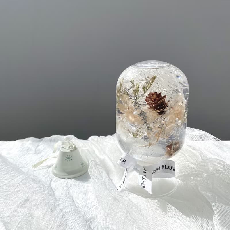 Flora Flower水晶球浮游花-聖誕金銀島