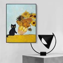 CAT‧向日葵_掛畫_動物系列_台灣製造 兩個工作天快速出貨