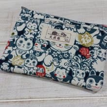 綠色招財貓零錢包/收納包/卡片包