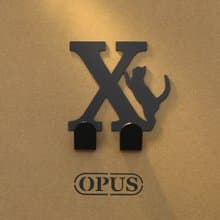 【OPUS東齊金工】當貓咪遇上字母X - 掛勾(黑)/壁飾掛勾/造型無痕