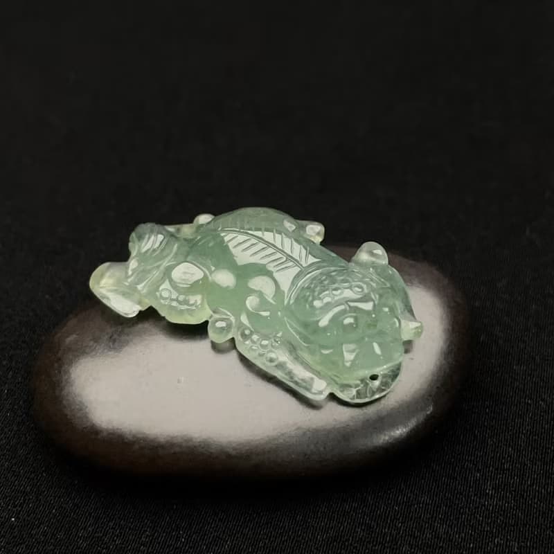 【招財神獸】冰綠翡翠貔貅擺飾 | 天然緬甸玉翡翠A貨 | 送禮