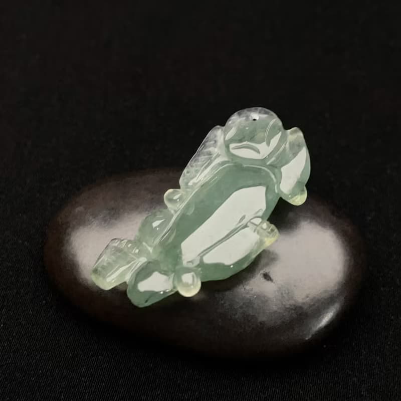 【招財神獸】冰綠翡翠貔貅擺飾 | 天然緬甸玉翡翠A貨 | 送禮