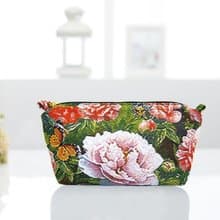 化妝包  防潑水 平織緹花 復古牡丹 化妝包M